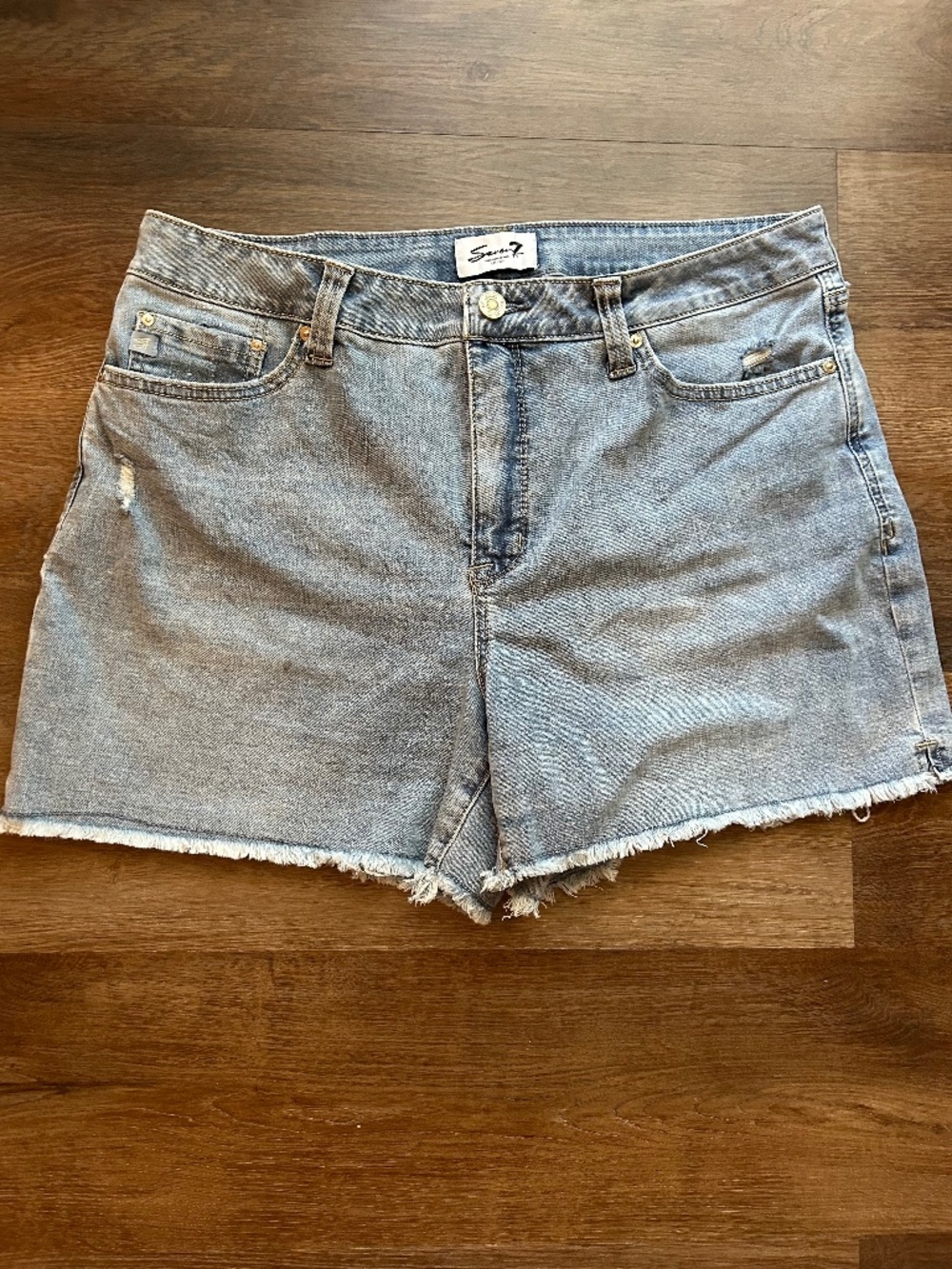 Seven7 High Rise Weekend Denim Shorts Women's Size 12